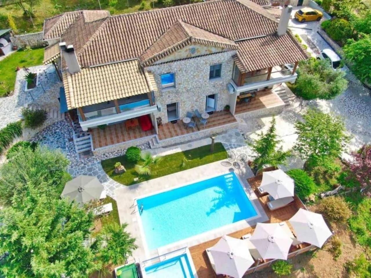Petra House Vila Áno Korakiána Exterior foto